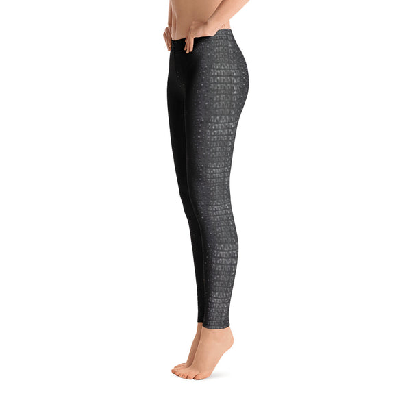 Dark Alligator Skin Leggings