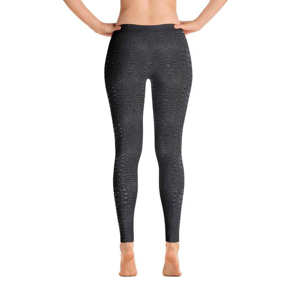 Dark Alligator Skin Leggings